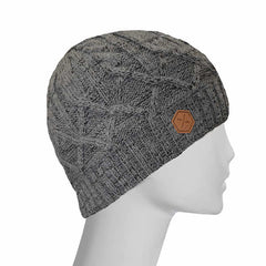 XTM Jordan Reversible Acrylic Beanie With Polyester Lining Light Grey